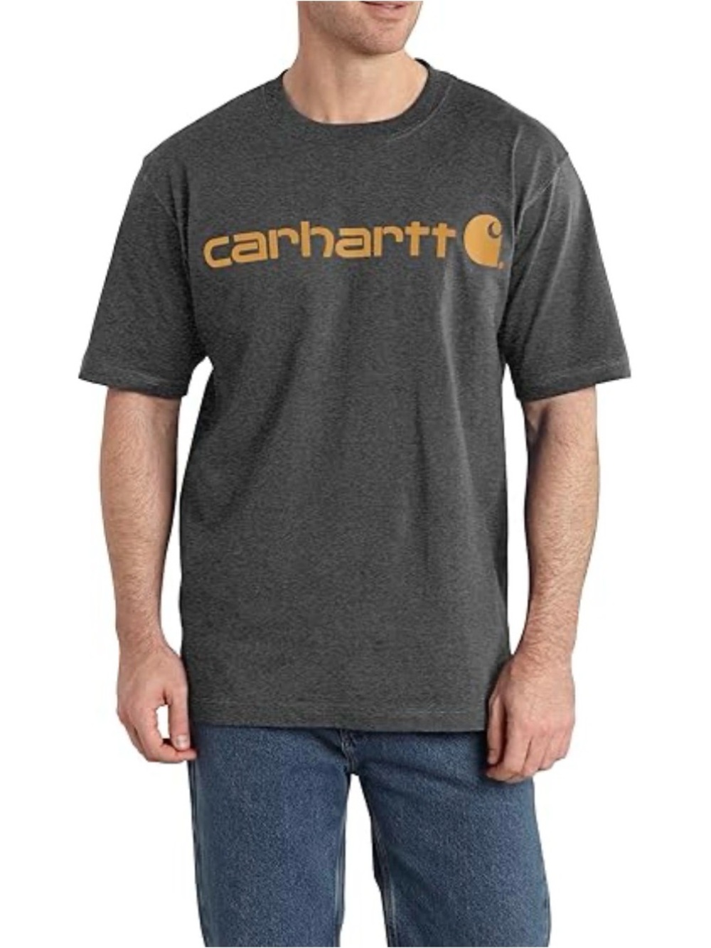 Men’s Carhartt Signature Logo Original Fit Graphic Short Sleeve Shirt Large